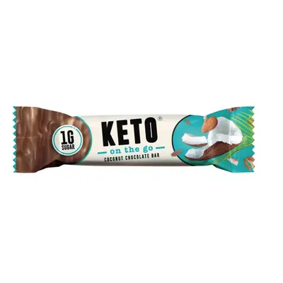 KETO Coconut Chocolate szelet, kókuszos szelet tejcsokoládéval, 35 g