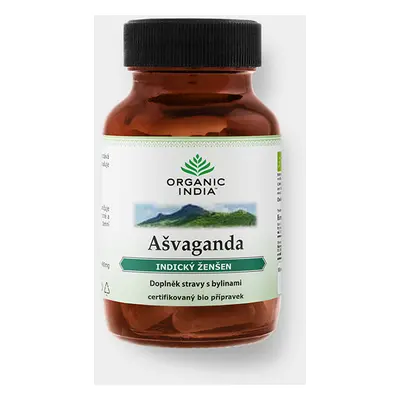 Organic India Ašvaganda vitalita sex a energie 60 kapslí