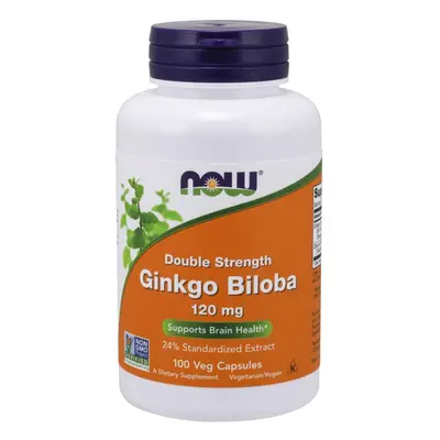 NOW® Foods NOW Ginkgo Biloba Double Strenght, 120 mg, 100 növényi kapszulában