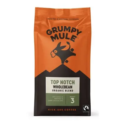 Grumpy Mule Top Notch, 100% Arabica, kávébab, BIO, 200 g