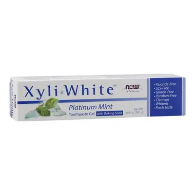 NOW® Foods NOW XyliWhite Platinum Mint fogkrém, 181 g