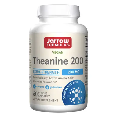 Jarrow Formulas Theanine 200 mg, Theanine, 60 növényi kapszula