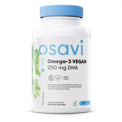 Osavi Omega-3 VEGAN, 250 mg DHA, 120 növényi kapszula