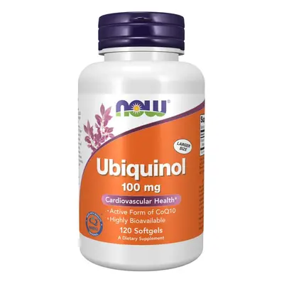 NOW® Foods NOW Ubiquinol, Kaneka, 100mg, 120 softgel kapszulában