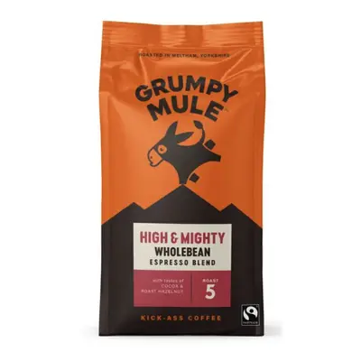 Grumpy Mule High & Mighty, 100% Arabica, kávébab, bio, 200 g