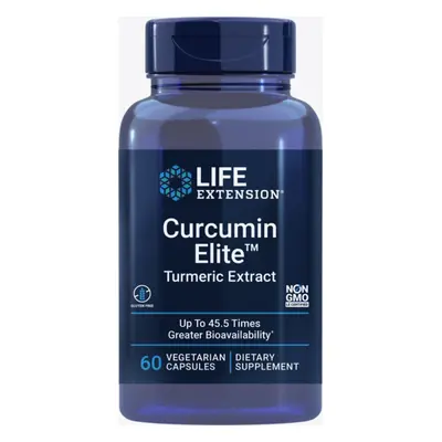 Life Extension Élethosszabbító Curcumin Elite kurkuma kivonat, 500 mg, 60 vegetáriánus kapszula