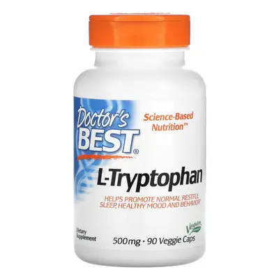 A Doctor's Best L-triptofán TryptoPure-ral, 500 mg, 90 Vega kapszula