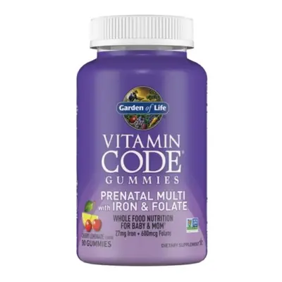 Garden of Life Vitamin Code Prenatális vassal és folsavval, Multivitamin vassal és folsavval, te