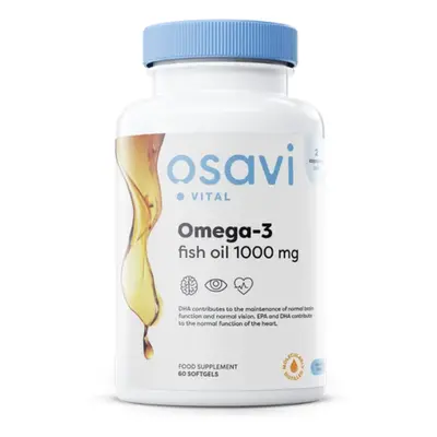 Osavi Omega-3 halolaj, halolaj, 1000 mg, 60 db lágyzselé kapszula