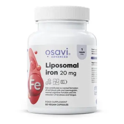 Osavi liposzómás vas, liposzómás vas, 20 mg, 60 növényi kapszula