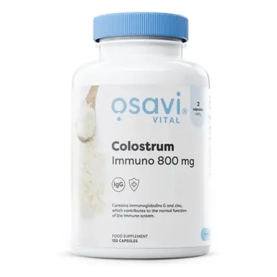 Osavi Colostrum Bovinum Immuno, szarvasmarha kolosztrum, 800 mg, 120 kapszula