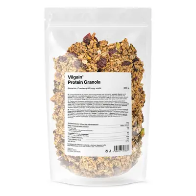 Vilgain Protein Granola – pisztácia, vörösáfonya és mák 350 g