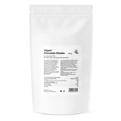 Vilgain Csokidarabok – étcsokoládé 250 g