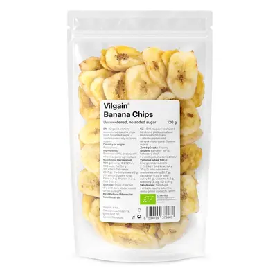 Vilgain Banán chips – nem édesített 120 g