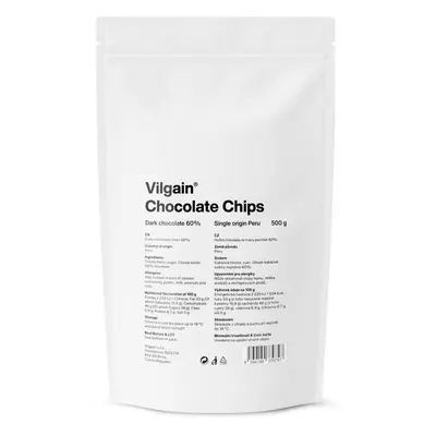 Vilgain Csokicseppek – étcsokoládé 500 g