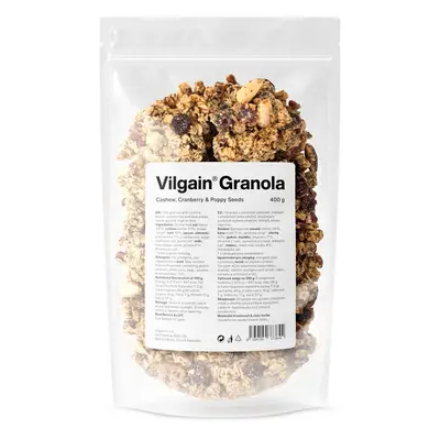 Vilgain Granola – kesu, vörös áfonya és mák 400 g