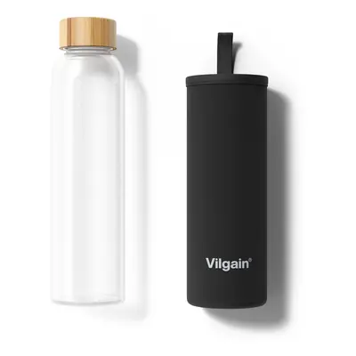 Vilgain Üveg kulacs – black 600 ml