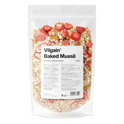 Vilgain Sült müzli – eper, mandula és kesu 600 g