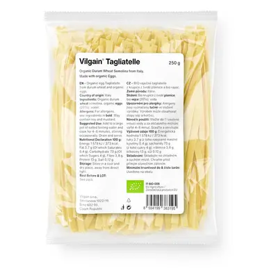 Vilgain BIO Tagliatelle tészta – tojásos búzadara 250 g