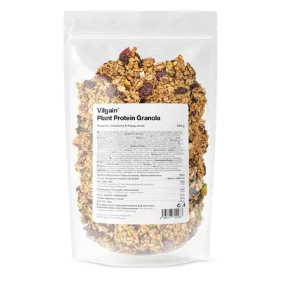 Vilgain Plant Protein Granola – pisztácia, vörösáfonya és mák 350 g