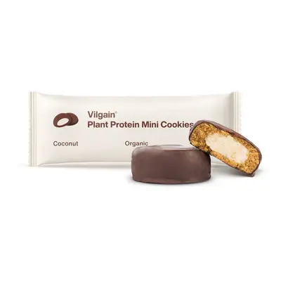 Vilgain Plant Protein Mini Cookies BIO – kókusz 50 g (2 x 25 g)