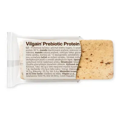 Vilgain Prebiotic Protein Bar – White Nougat 55 g