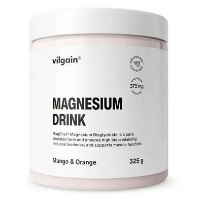 Vilgain Magnézium italpor – Mangó és narancs 325 g