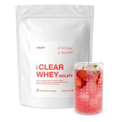 Vilgain Clear Whey Isolate – Eper limonádé 1000 g