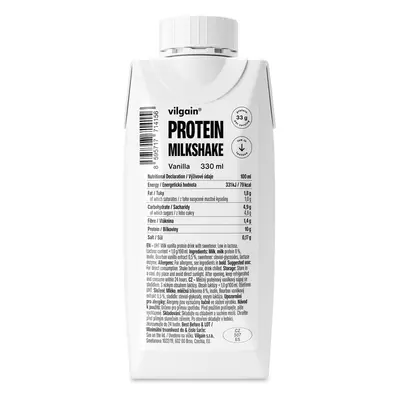 Vilgain Protein Milkshake – vanília 330 ml