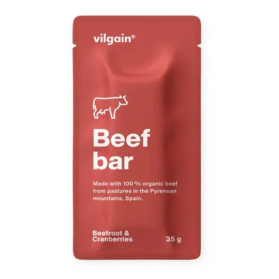 Vilgain Beef Bar BIO – áfonya céklával 35 g