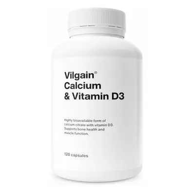 Vilgain Kalcium + D3-vitamin – 120 kapszula