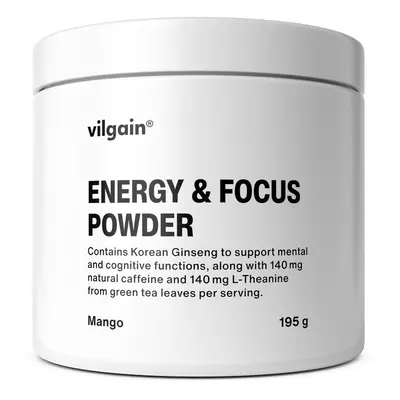 Vilgain Energy & Focus Powder – mangó 195 g