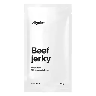 Vilgain BIO Beef Jerky – tengeri só 25 g