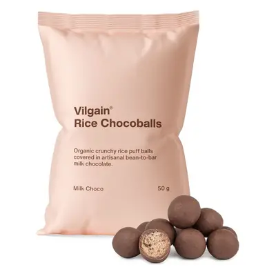 Vilgain Rice Chocoballs BIO – tejcsokoládé 50 g