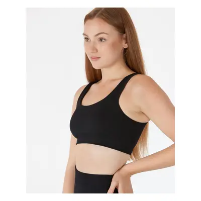 Vilgain Seamless Ribbed Bra – M/L black