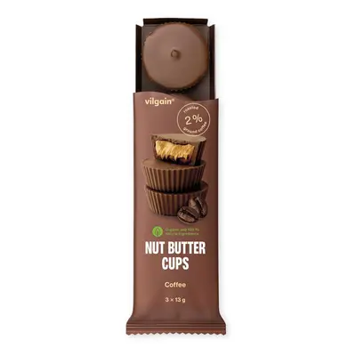 Vilgain BIO Nut Butter Cups – kávé-mogyoróvaj 39 g (3 x 13 g)