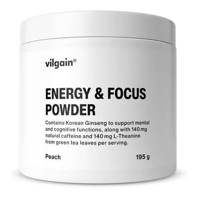 Vilgain Energy & Focus Powder – őszibarack 195 g