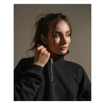 Vilgain Cotton Half Zip Sweatshirt – M Fekete színű