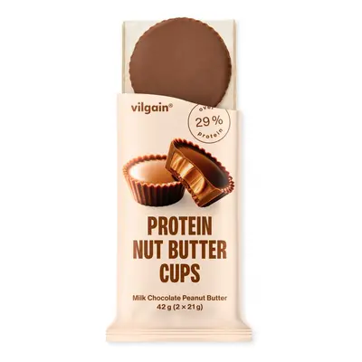 Vilgain Protein Nut Butter Cups – Mogyoróvaj tejcsokoládéban 42 g (2 x 21 g)