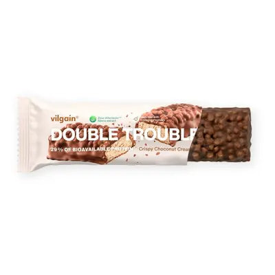 Vilgain Double Trouble Protein Bar – Mogyorókrém csokoládéval és ropogóssal 55 g