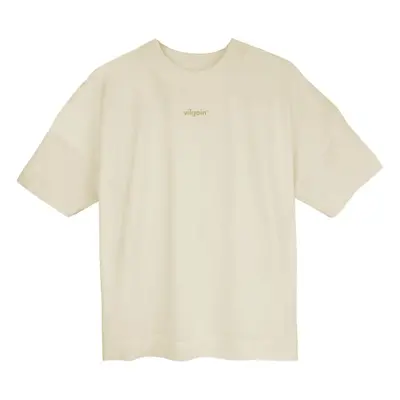 Vilgain Boxy Logotype Tee – L Natural Raw