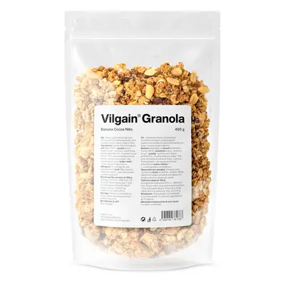 Vilgain Granola – banán és kakaóbabok 400 g