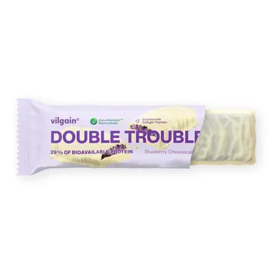 Vilgain Double Trouble Protein Bar – fekete áfonyás cheesecake 55 g