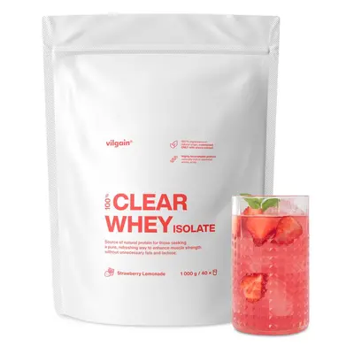 Vilgain Clear Whey Isolate – Eper limonádé 1000 g