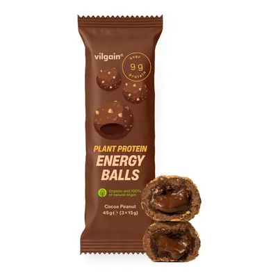 Vilgain Plant Protein Energy Balls BIO – kakaó 45 g (3 x 15 g)