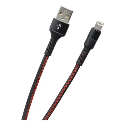 MOBILNET KAB-0118-USB-LIGHTNING FEKETE 2A (TPU) 1M KABEL (E)