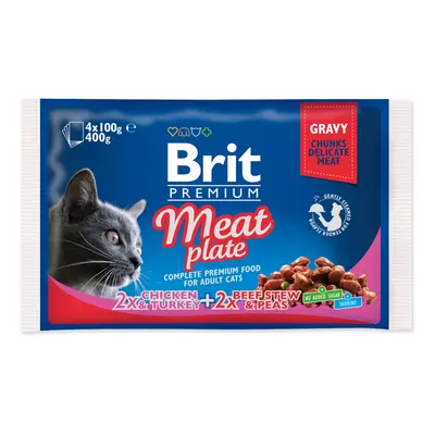 BRIT PREMIUM CAT TASAK MEAT PLATE 400G (293-100277)