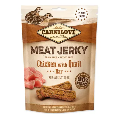 CARNILOVE JERKY SNACK CHICKEN WITH QUAIL BAR 100G (294-111860)