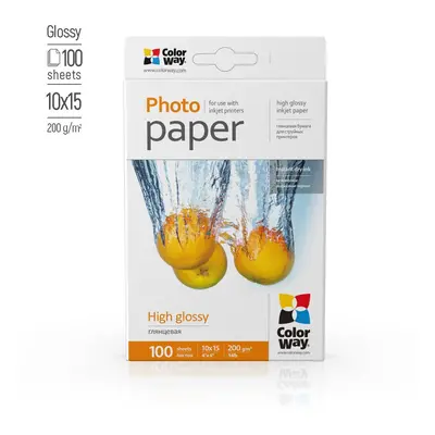 COLORWAY FOTOPAPIR CW MAGAS FENYU 200G/M2,100DB,10X15 (PG2001004R)