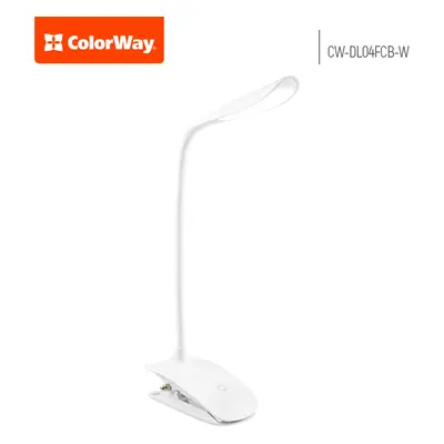 COLORWAY LED ASZTALI LAMPA CW FLEXI CSIPTETO, FEHER (CW-DL04FCB-W)